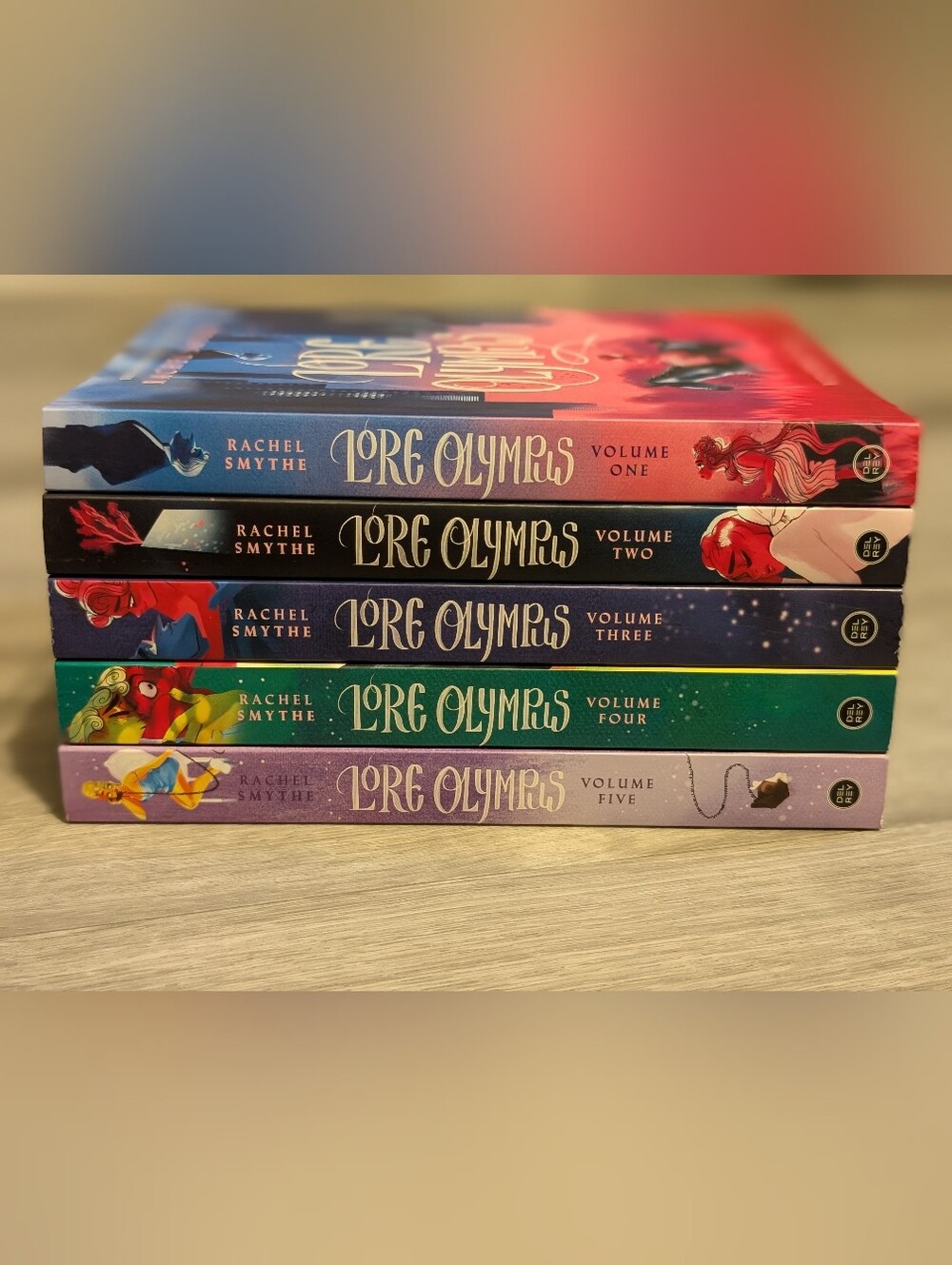 Lore Olympus Volumes 1-5 by Rachel Smythe Graphic Novel Set